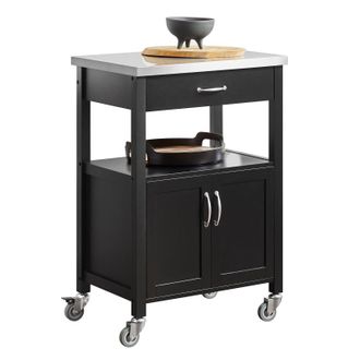 SoBuy Carrito De Servir, Estanter&iacute;a De Cocina, Carrito De Cocina M&oacute;vil, Negro Fkw22-sch Sobuy Es