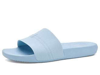 FitFlop Iqushion Pool Slides Mens Wedge Shoes Cloudy Blue : 12.5 M (D), Rubber