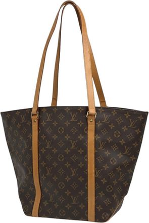Louis Vuitton Brown Monogram Shoulder Bag Tote Bag (Pre-Owned)