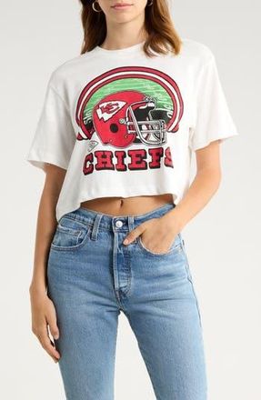 Junk Food Chiefs Game Time Cotton Graphic Baby Tee in Vintage White at Nordstrom Rack, Size X-Small