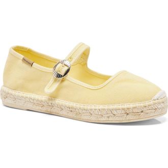 Free People Oasis Mary Jane Espadrille in Sunkissed Yellow at Nordstrom, Size 11