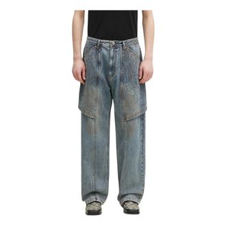 Andersson Bell Embroidery Wrap Jeans - Heren - Jeans - Blauw - Maat: W34 Katoen