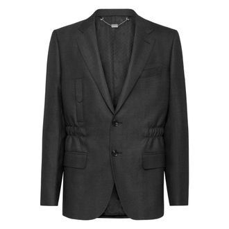 Billionaire Boys Club Jassen, Heren, Grijs, L, Wol, Blazer Tailored Fit Istitutional