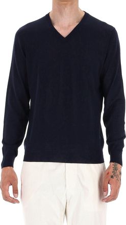 Drumohr Super 140s Wool V-Neck Sweater