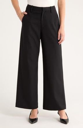 Rag & Bone Hazel High Waist Wool Blend Pants in Black at Nordstrom Rack, Size 8