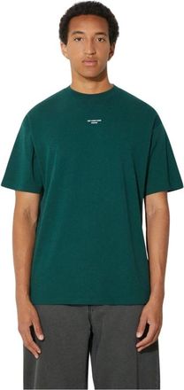 Dr&ocirc;le de Monsieur Le T-Shirt Slogan Classique - - Tops - Uomo - Verde - M