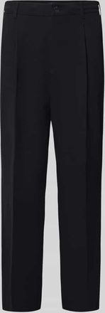 Mc Neal Wide Fit Stoffhose mit B&uuml;gelfalten in Black, Gr&ouml;&szlig;e XL