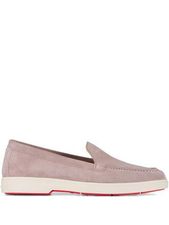 Santoni Yaltamoc suede slip-on loafers - Neutrals
