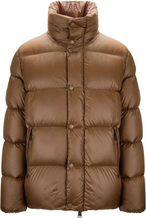 Afterlabel Down Jacket - Heren - Gewatteerde jassen - Bruin - S - Leer - Jassen
