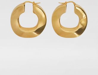 Jil Sander Orecchini Hoop Jil Sander in ottone battuto