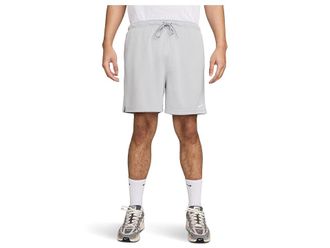Nike Club Mesh Flow Shorts Mens Workout Light Smoke Grey/White : 2XL 7, Polyester