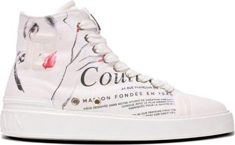 Balmain B-Court High Top Sneakers