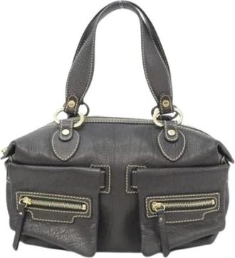 Bulgari Pre-owned Vintage Handbag - Dames - Vintage Handtas - Bruin - ONE Size - Leer - Vintage