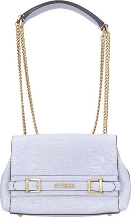 Guess Nep Lederen Tas - Dames - Schoudertassen - Blauw - ONE Size - Leer - Tassen