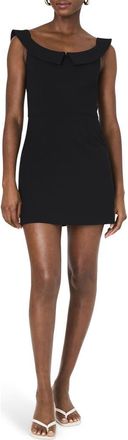 French Connection Whisper Collar Minidress in Black at Nordstrom Rack, Size 14