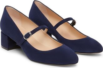 Stuart Weitzman Gabby Mary Jane Pump in Nice Blue at Nordstrom Rack, Size 6.5