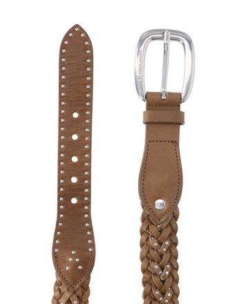 Golden Goose Womens Belts Green Cow Leather