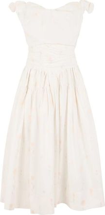 Vivienne Westwood Sunday Floral Dress - Dames - Casual kleedjes - Wit - M - Katoen - Kleedjes