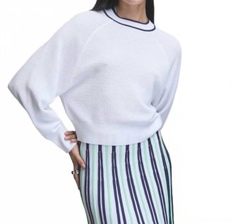 Kerisma Duece Top In White/navy
