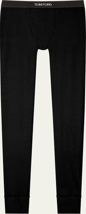 Tom Ford Mens Cotton Stretch Jersey Long Johns