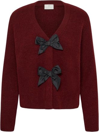 Kaffe KAmay Cardigan - Dames - Truien - Rood - Maat: L Zijde