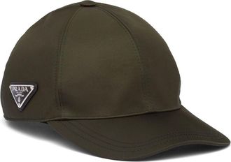 Prada Re-Nylon baseball cap - men - Recycled Nylon/Cotton - M - Green