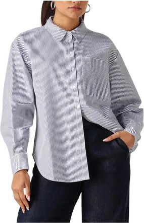 Another Label Overhemden, Dames, Blauw, M, Katoen, Stella Shirt L/S