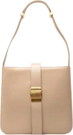 Bottega Veneta Pre-owned Shoulder Bag - Dames - Vintage Schoudertas - Beige - ONE Size - Leer - Vintage