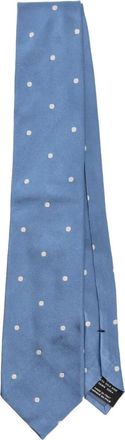 Tom Ford Cravatta a pois in seta - Blu