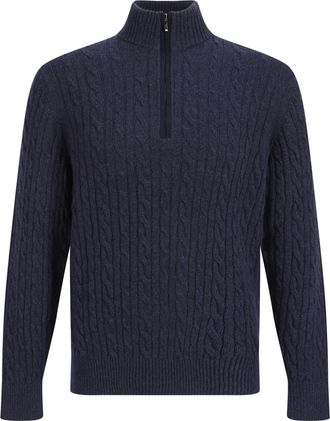 Loro Piana Maglione a trecce - Blu