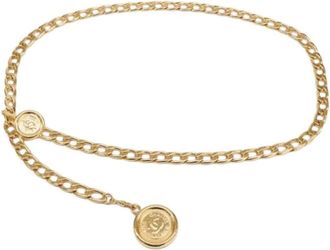 Chanel Pre-owned Belts, female, Yellow, Size: ONE SIZE Pre-owned Chain belt