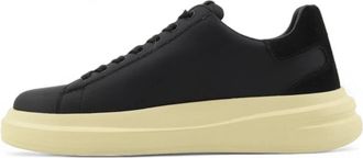 Guess Elba Sneaker - Heren - Sneakers - Zwart - 44 EU - Leer - Schoenen