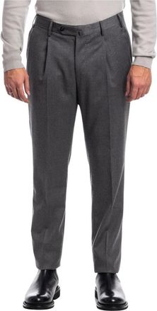 PT01 Slim Fit Pantalon - Heren - Nette broeken - Grijs - 3XL - Wol - Broeken