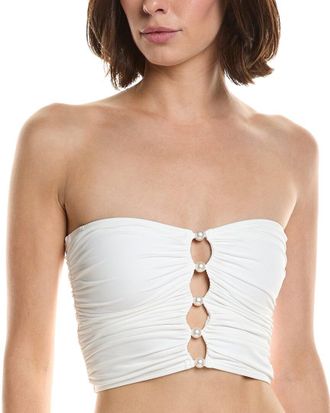 Carmen Marc Valvo Bandeau Draped Top