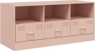 vidaXL Tv Cabinet Pink 99x39x44 cm Steel Vidaxl