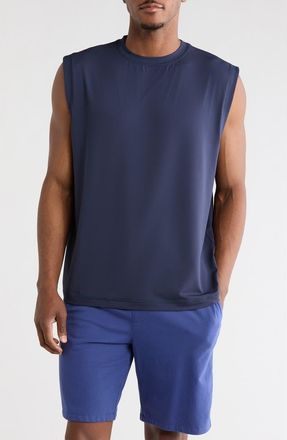 Zella Performance Muscle Tank in Navy Eclipse at Nordstrom Rack, Size X-Large