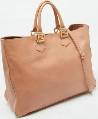 Fendi Pre-owned Leather fendi-bags - Dames - Vintage Shopper - Oranje - ONE Size - Vintage