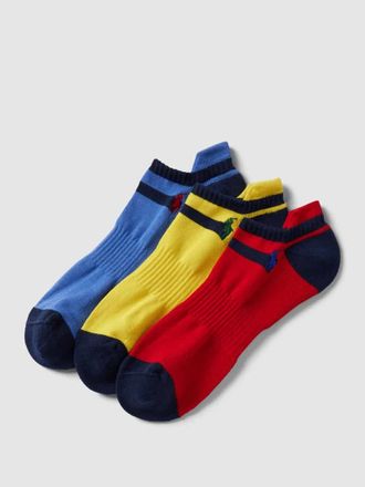 Ralph Lauren Sneakersocken mit Logo-Stitching in GELB, Größe 40-46