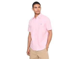 Polo Ralph Lauren Classic Fit Garment-Dyed Oxford Shirt Mens Clothing Carmel Pink : 2XL, Cotton