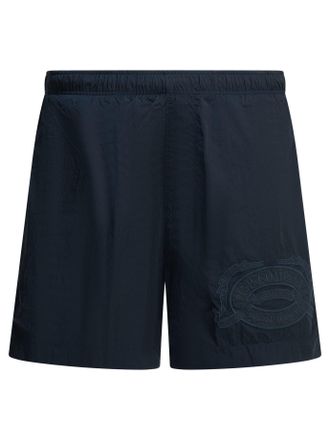 C.P. Company CP Shorts de playa Eco Chrome bordado de la empresa