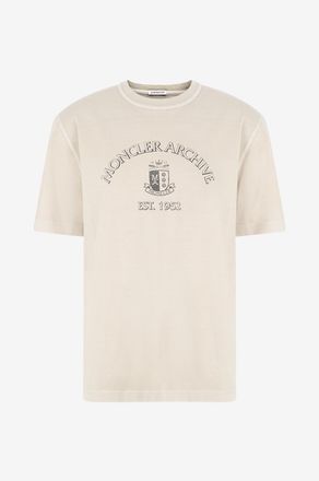 Moncler T-Shirt aus Jersey mit Rundhals und Logo