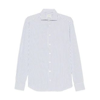 Traiano Rossini Radical Shirt - Heren - Casual Overhemden - Blauw - 2XL - Polyester - Overhemden