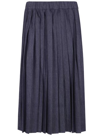 Jil Sander Denim Midi Round Skirt