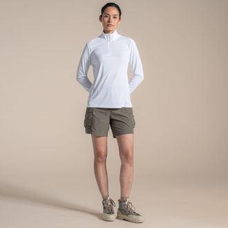 Craghoppers Dames/Dames Nosilife Half Zip Top (Wit)