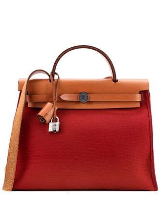 Herm&egrave;s Herbag Zip And Toile 31 (Authentic Pre-Loved)