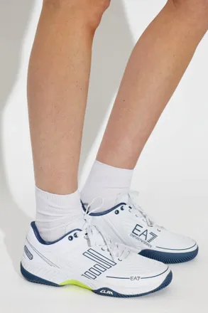Emporio Armani Sports Shoes With Logo, Womens, White
