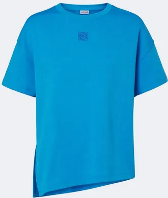 Loewe Asymmetric cotton-blend T-shirt