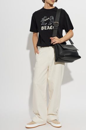 Palm Angels T-shirt With Print, Mens, Black