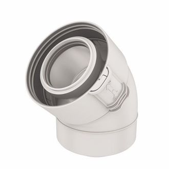 Ubbink Codo A 45&deg; Gas&oacute;leo/gas (x 2) Ubbink 229500