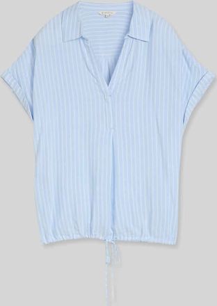 Tom Tailor Relaxed Fit Bluse aus Viskose in Hellblau, Gr&ouml;&szlig;e 34